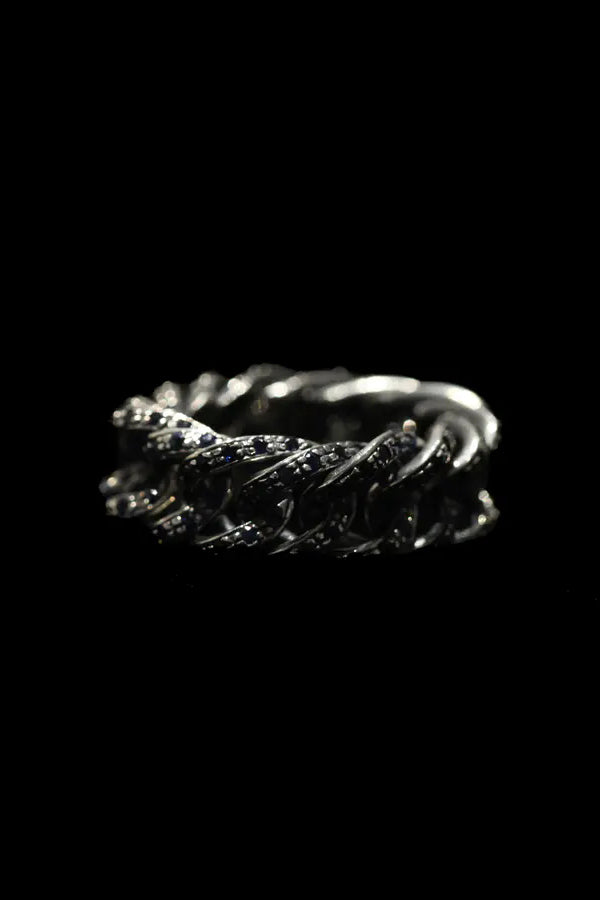 ugo cacciatori fine chain gemstone ring RN114